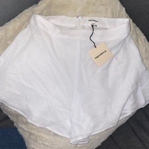 White flowy shorts